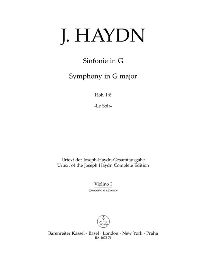 Symphony in G major No. 8